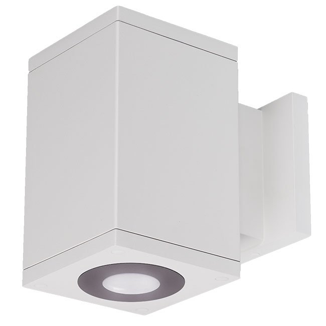 WAC Lighting DC-WD0644-F927S-WT Cube Arch LED 5.5 inch White Sconce Wall Light in Flood, 90, 2700K, Straight Up/Down