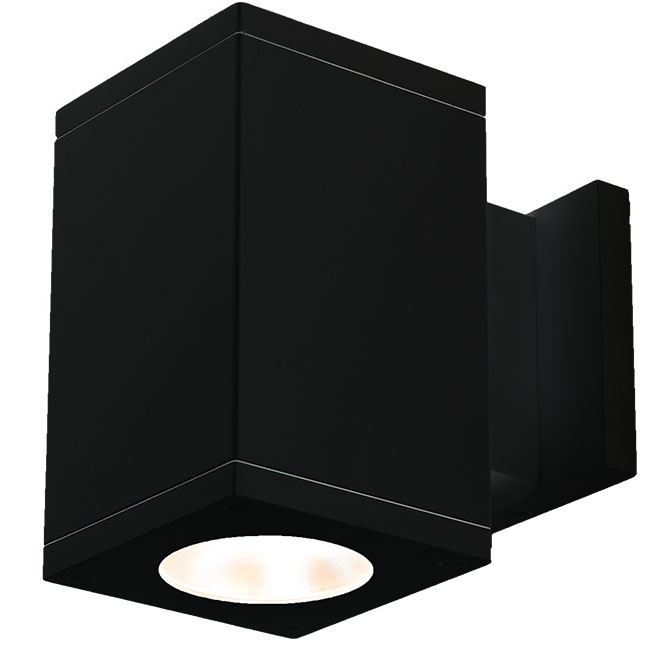 WAC Lighting DC-WD0644-S927S-BK Cube Arch LED 5.5 inch Black Sconce Wall Light in Spot, 90, 2700K, Straight Up/Down