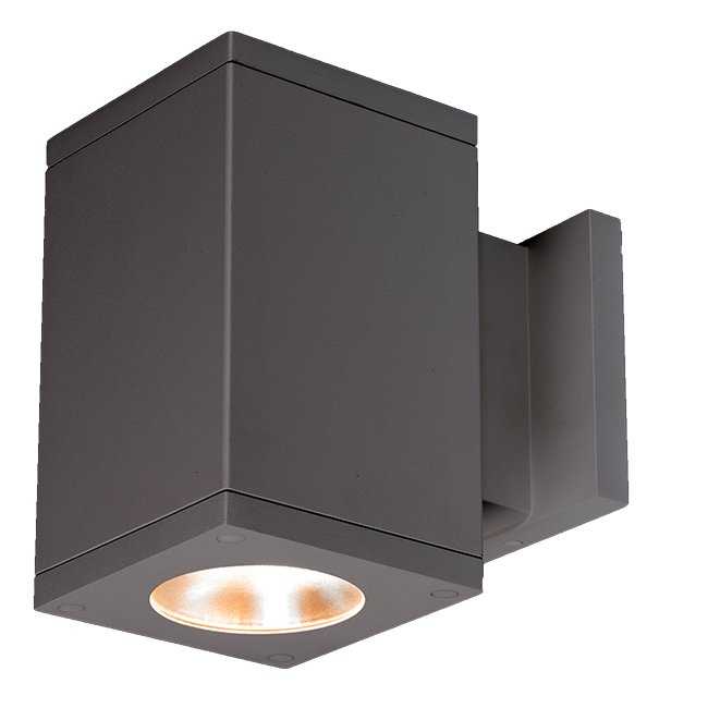 WAC Lighting DC-WD06-N927S-GH Cube Arch LED 5.5 inch Graphite Sconce Wall Light in Narrow, 90, 2700K, Straight Up/Down