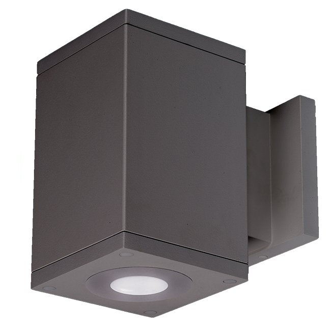 WAC Lighting DC-WS0517-F930B-GH Cube Arch LED 4.5 inch Graphite Sconce Wall Light in Flood, 90, 3000K, Towards Wall