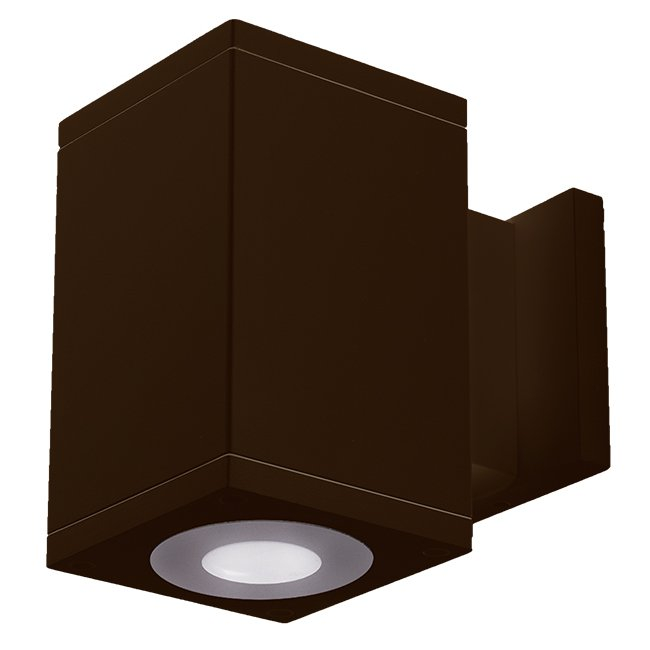 WAC Lighting DC-WS0622-F930S-BK Cube Arch LED 5.5 inch Black Sconce Wall Light in Flood, 90, 3000K, Straight Up/Down