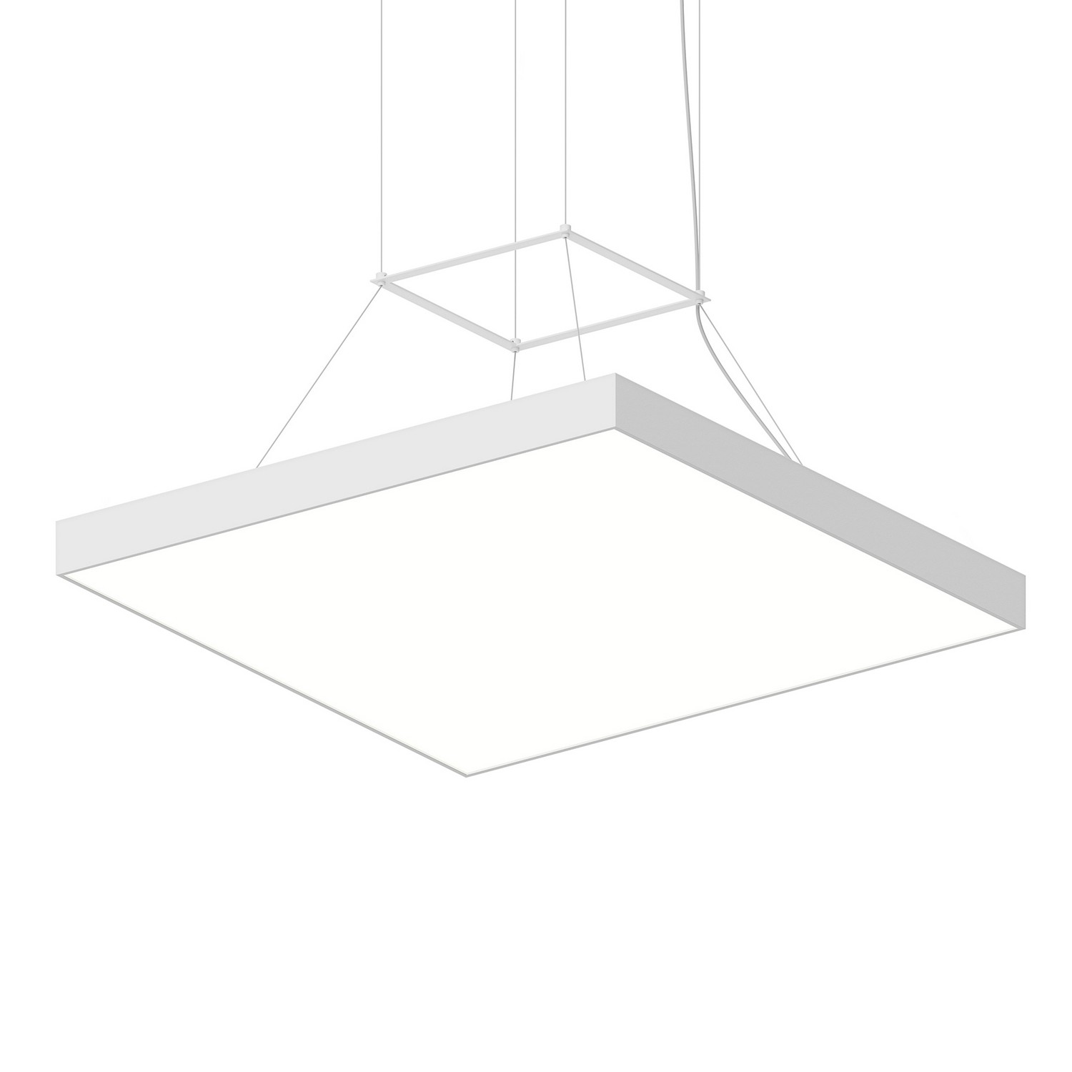 Satin White LED Pendant from the Pi Collection