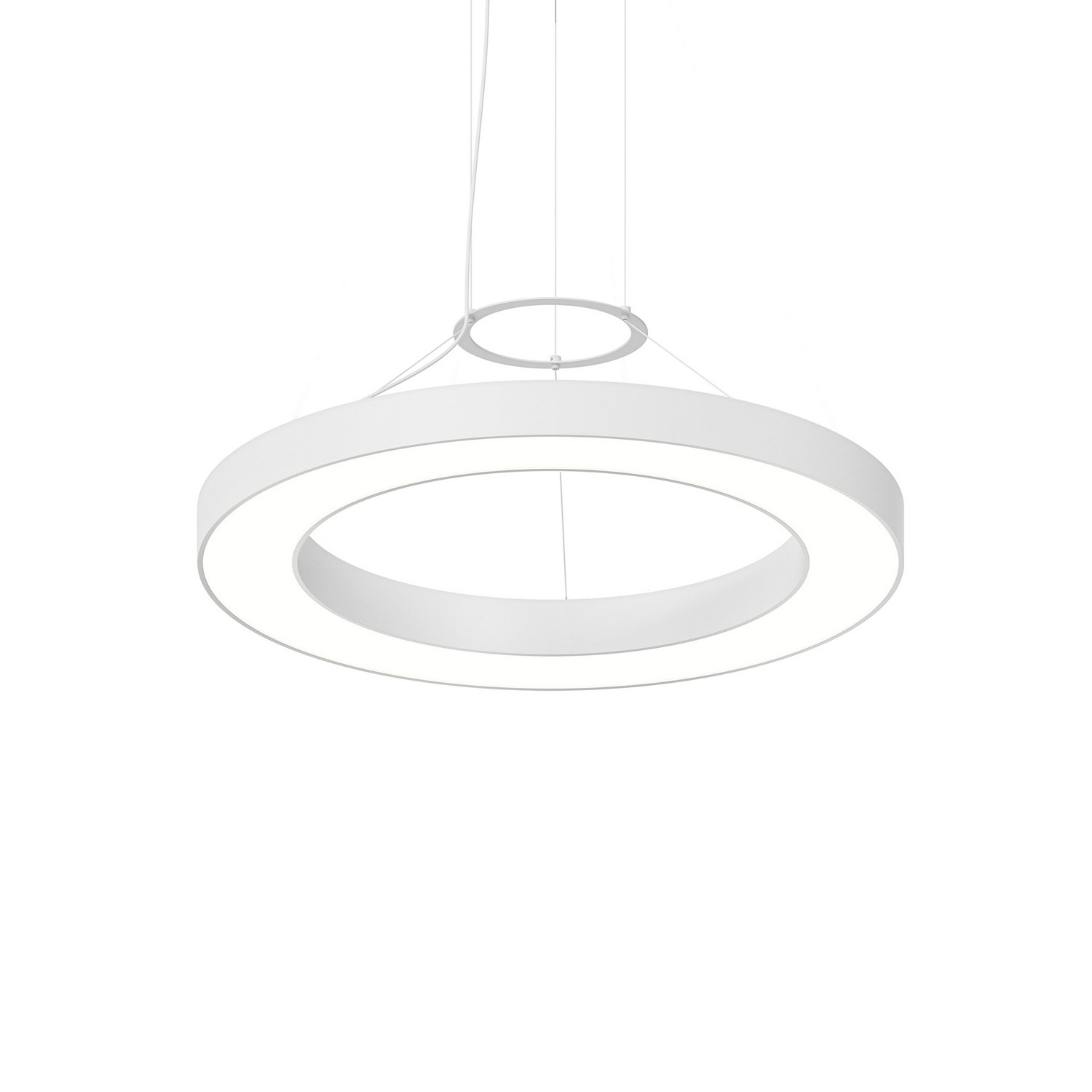 Satin White LED Pendant from the Pi Collection