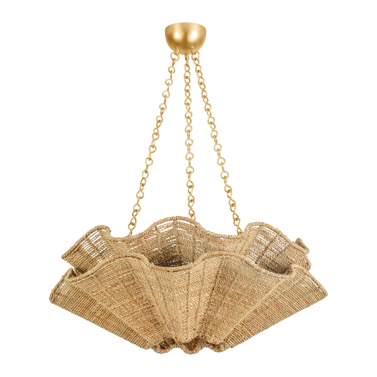 Hudson Valley Hayworth Six Light Chandelier in Vintage Gold Leaf - 6206-VGL