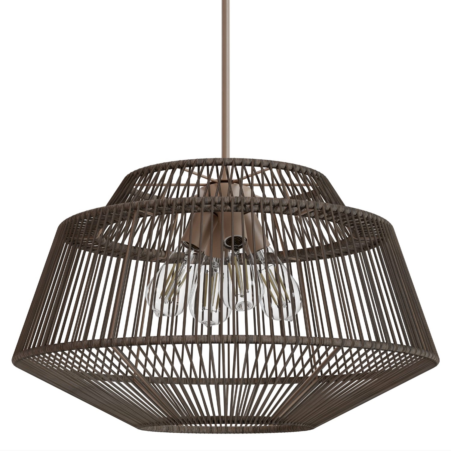 Photos - Chandelier / Lamp Hunter Fans Sable Rattan Pendant from the Brookhollow Collection 13219 