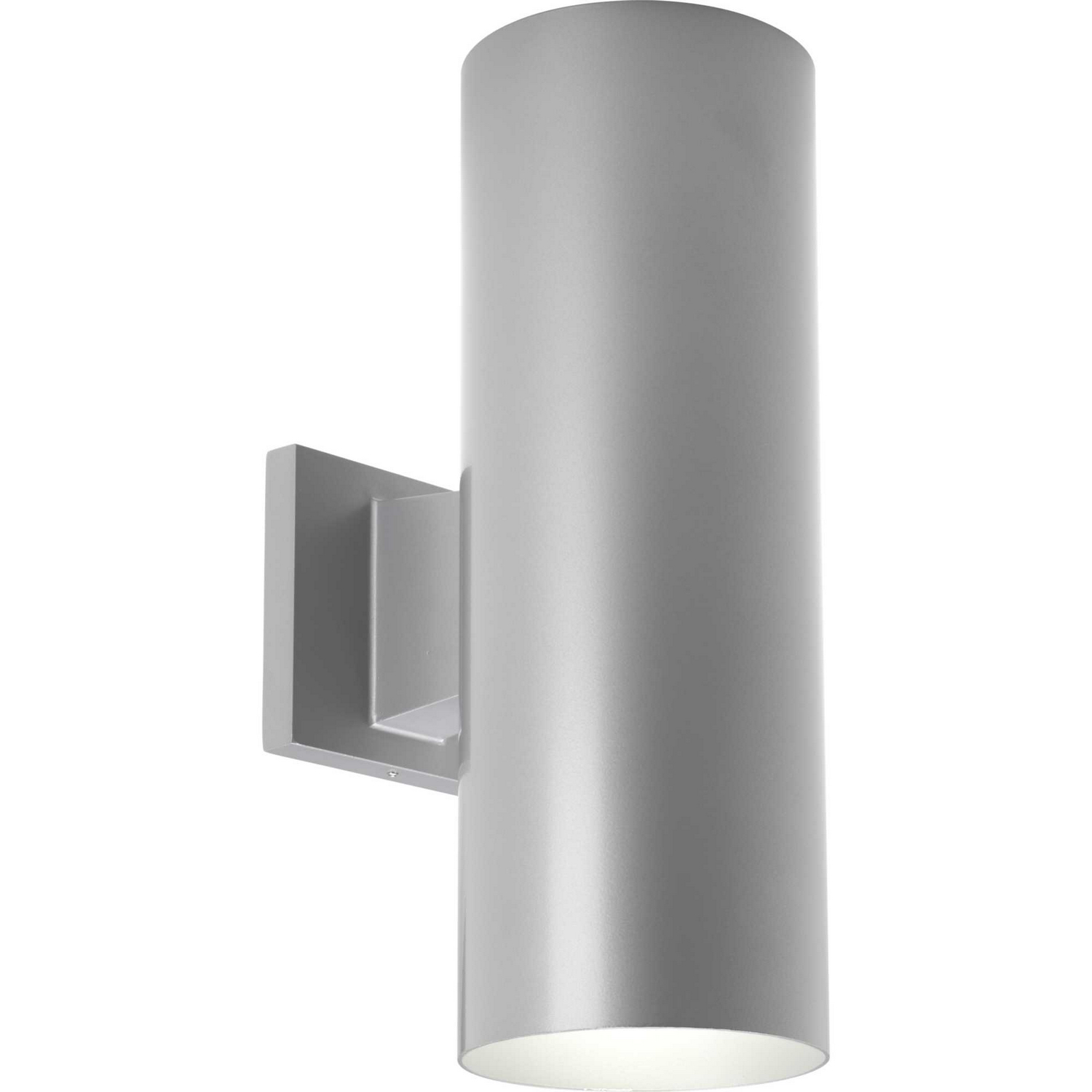 Progress Lighting Cylinder Two Light Wall Lantern in Metallic Gray - P5675-82