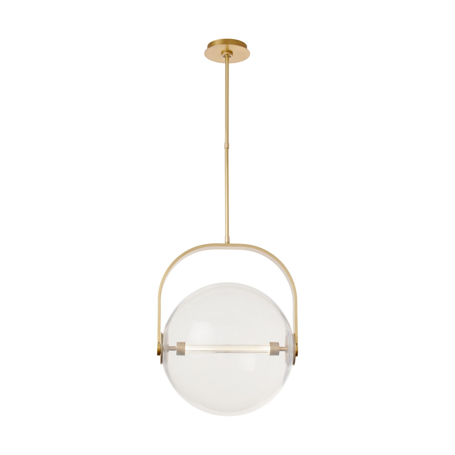 Visual Comfort Modern Fues LED Pendant in Natural Brass - SLPD10327CNB