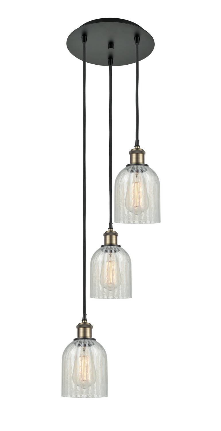 Three Light Pendant by Innovations - Ballston Collection, Black Antique Brass Finish - 113B-3P-BAB-G2511