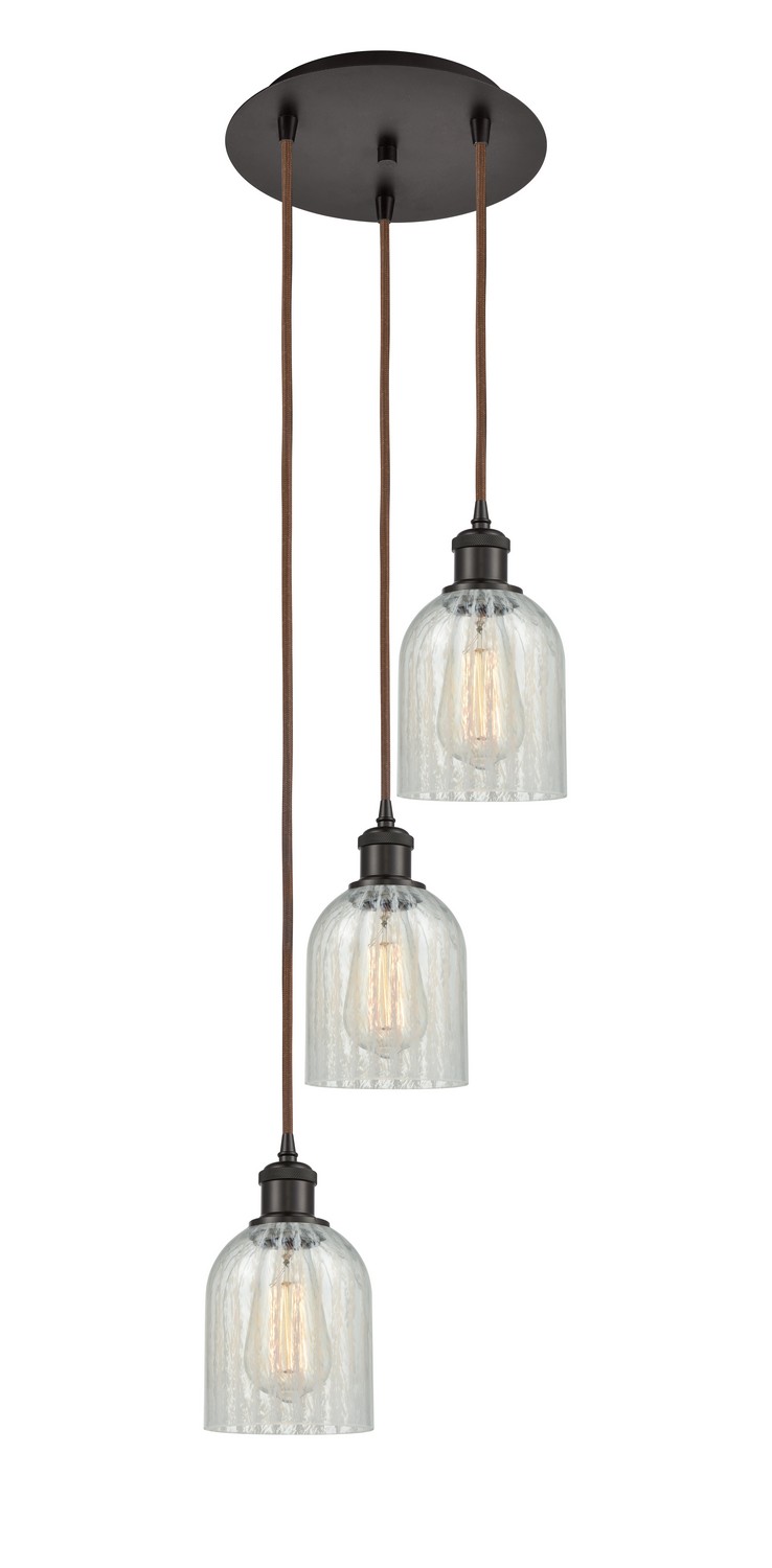 Three Light Pendant by Innovations - Ballston Collection, Oil Rubbed Bronze Finish - 113B-3P-OB-G2511