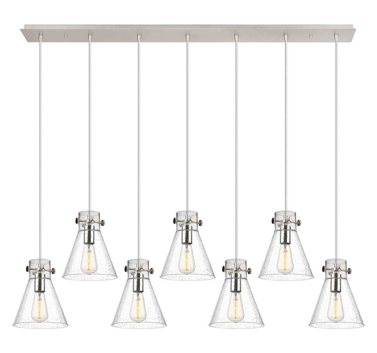 Seven Light Linear Pendant by Innovations - Downtown Urban Collection, Polished Nickel Finish - 127-410-1PS-PN-G411-8SDY