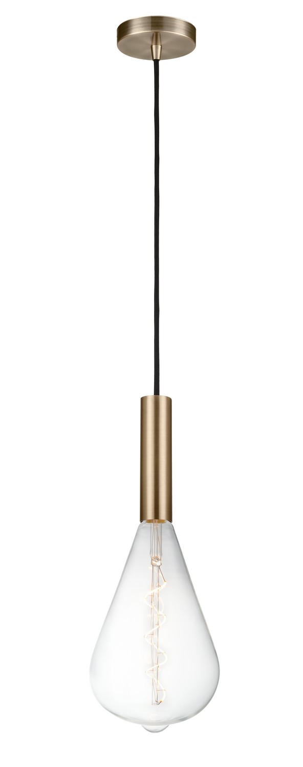 LED Mini Pendant by Innovations - Auralume Collection, Antique Brass Finish - 198-1P-AB-BB164LED