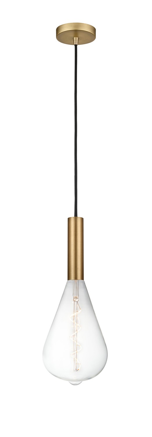 LED Mini Pendant by Innovations - Auralume Collection, Brushed Brass Finish - 198-1P-BB-BB164LED
