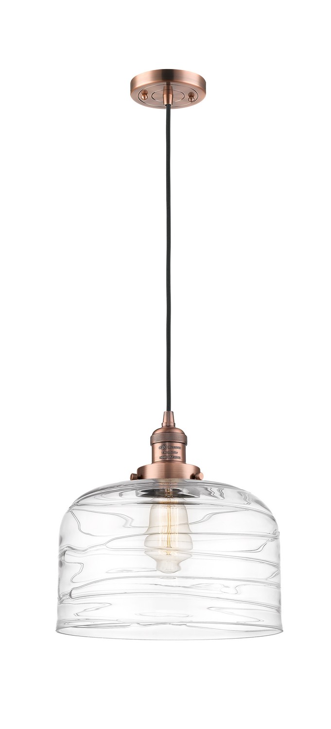 One Light Mini Pendant by Innovations - Franklin Restoration Collection, Antique Copper Finish - 201C-AC-G713-L