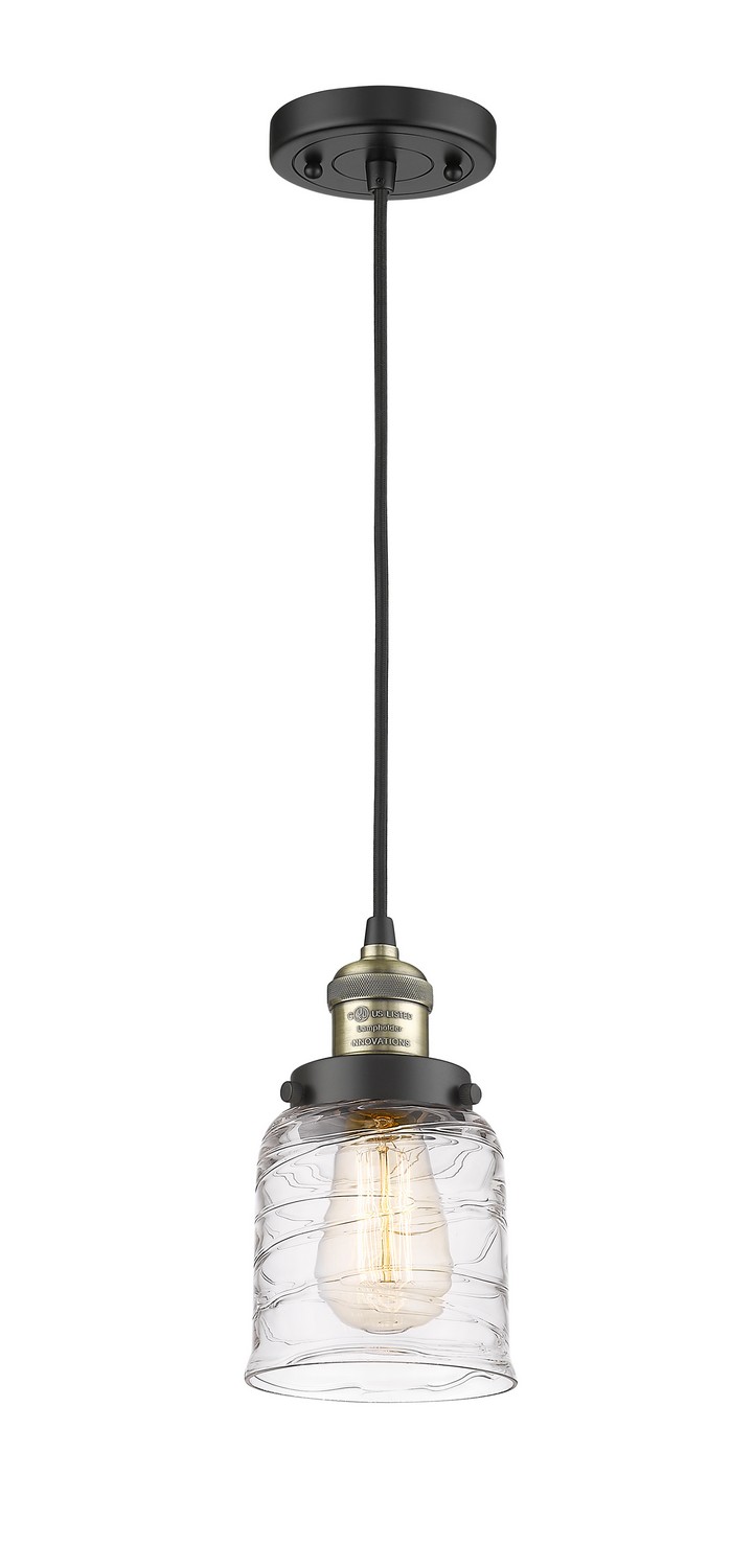 LED Mini Pendant by Innovations - Franklin Restoration Collection, Black Antique Brass Finish - 201C-BAB-G513-LED