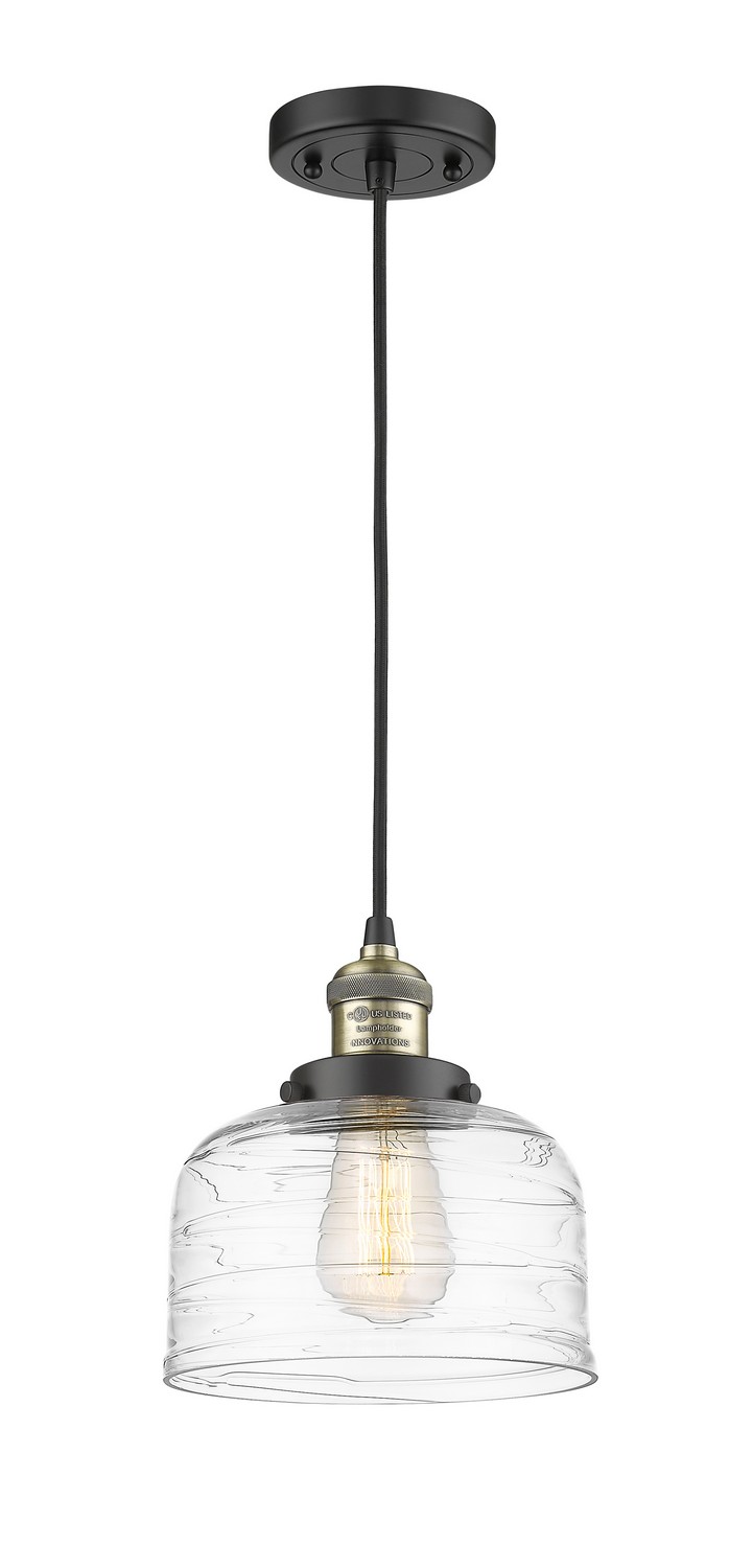 LED Mini Pendant by Innovations - Franklin Restoration Collection, Black Antique Brass Finish - 201C-BAB-G713-LED