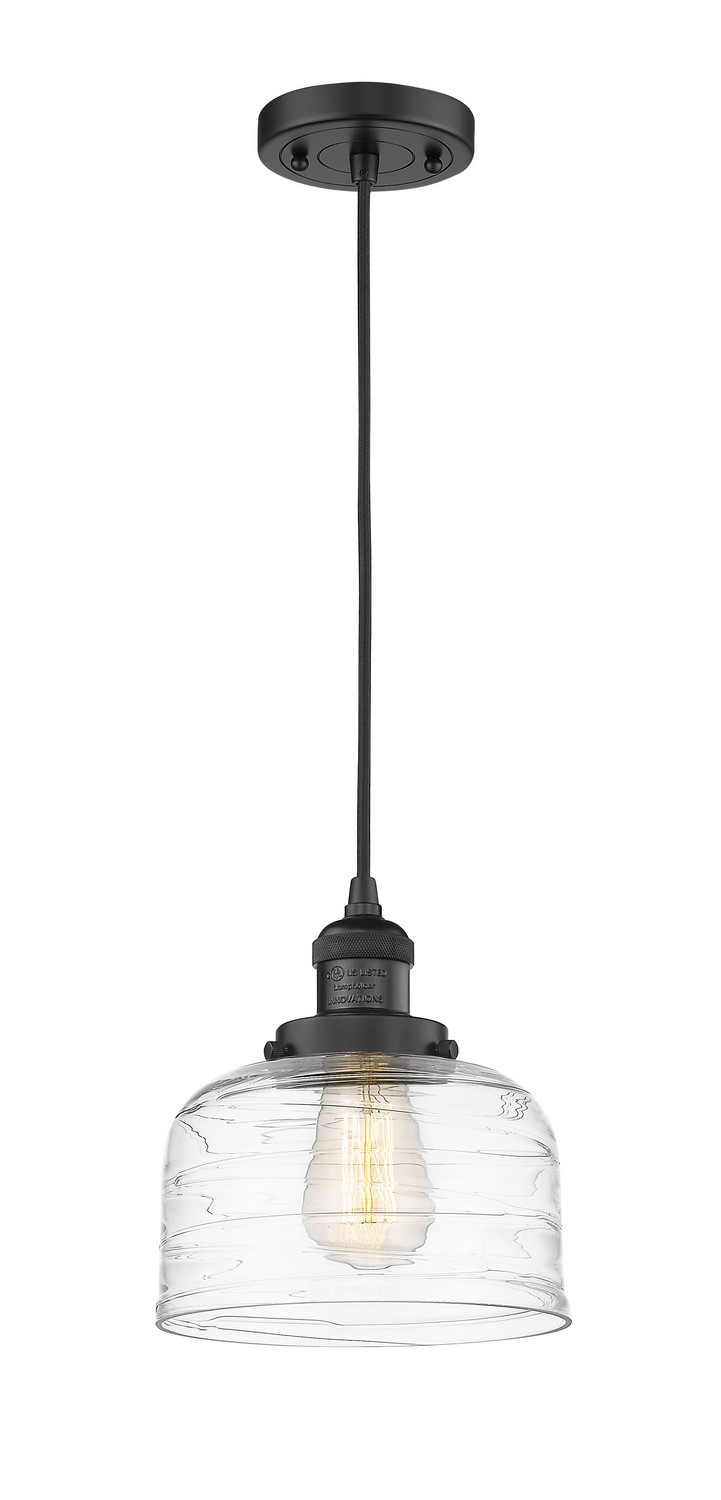 LED Mini Pendant by Innovations - Franklin Restoration Collection, Matte Black Finish - 201C-BK-G713-LED
