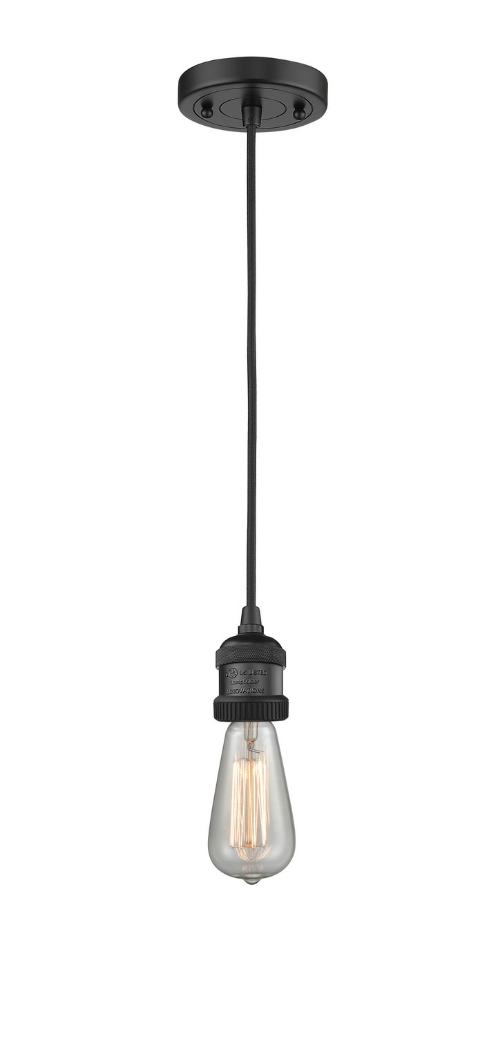 LED Mini Pendant by Innovations - Franklin Restoration Collection, Matte Black Finish - 201C-BK-LED