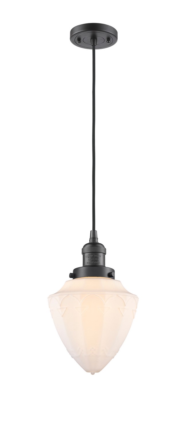 LED Mini Pendant by Innovations - Franklin Restoration Collection, Oil Rubbed Bronze Finish - 201C-OB-G661-7-LED