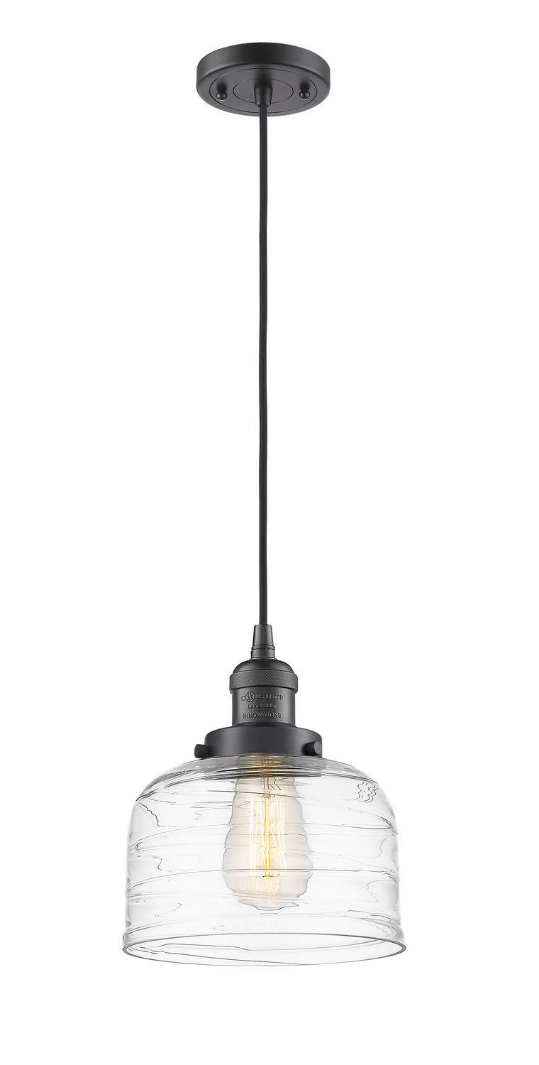 One Light Mini Pendant by Innovations - Franklin Restoration Collection, Oil Rubbed Bronze Finish - 201C-OB-G713