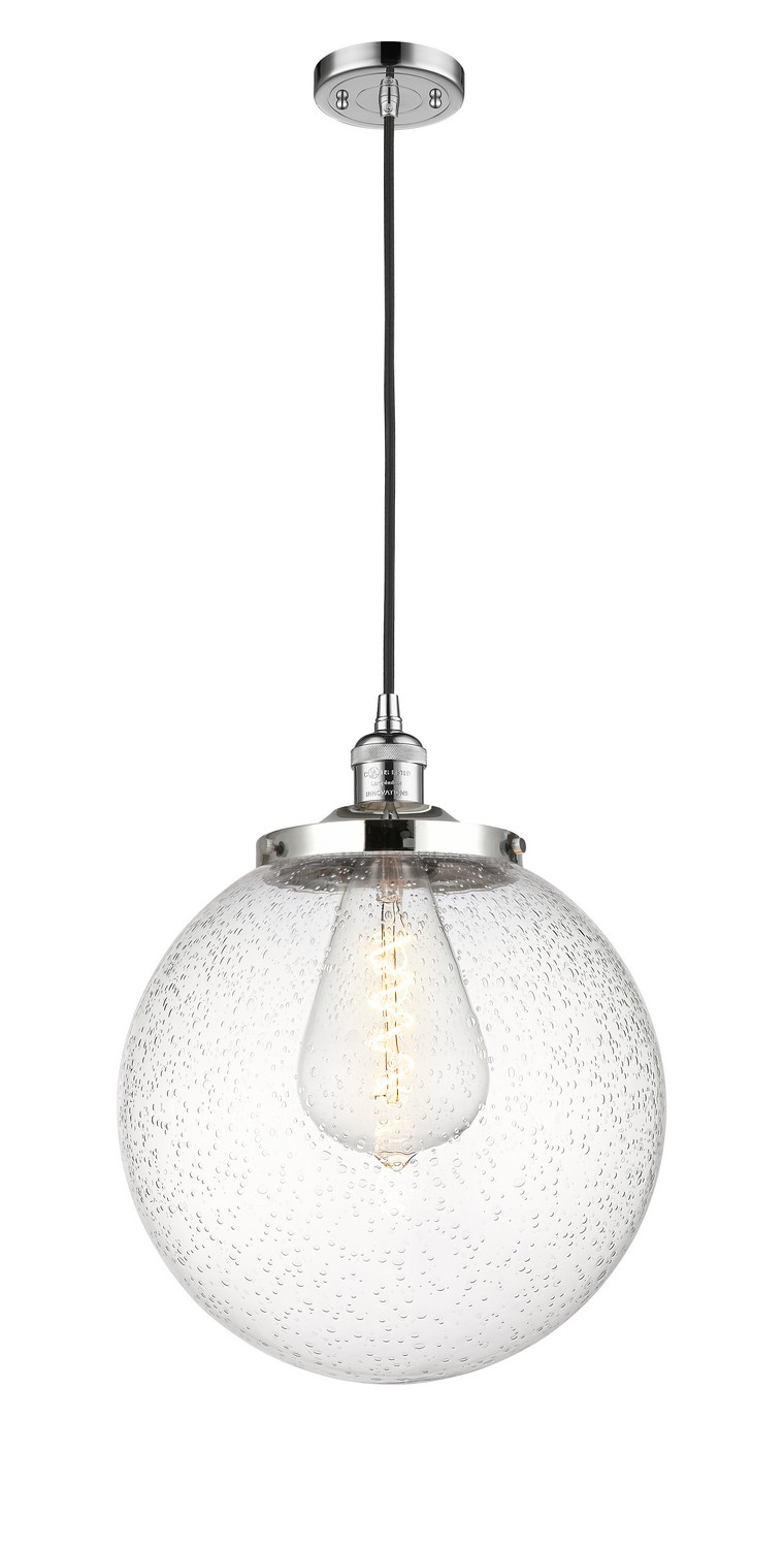 One Light Mini Pendant by Innovations - Franklin Restoration Collection, Polished Chrome Finish - 201C-PC-G204-14
