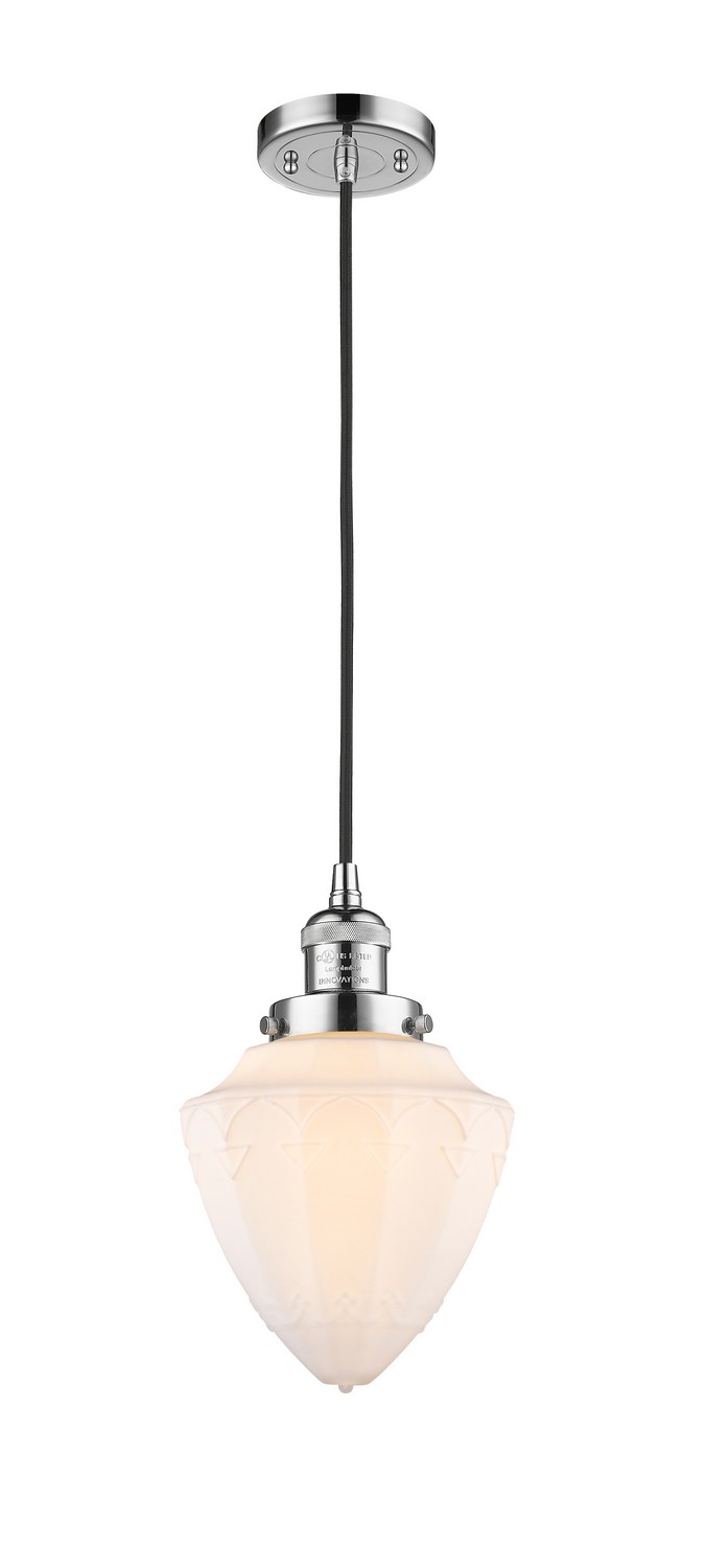 LED Mini Pendant by Innovations - Franklin Restoration Collection, Polished Chrome Finish - 201C-PC-G661-7-LED