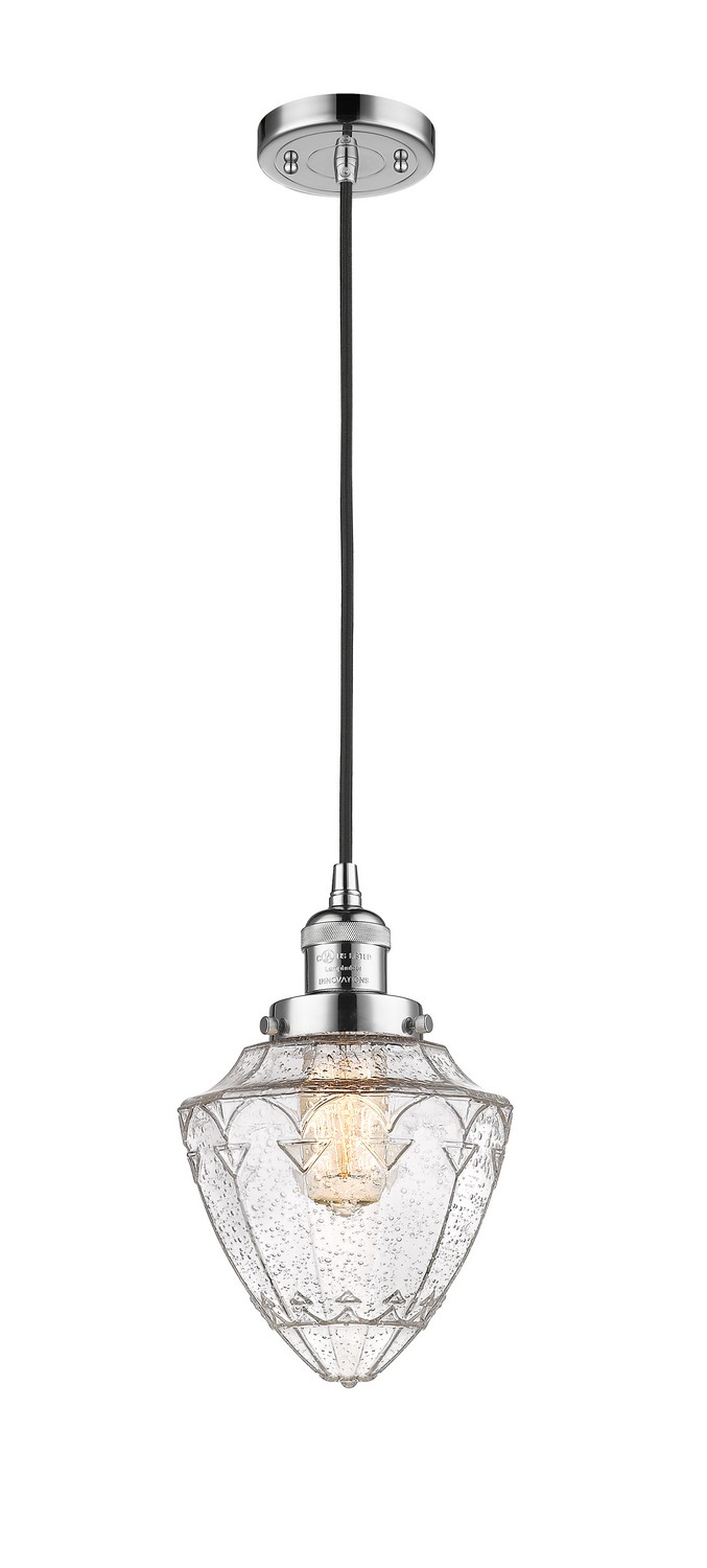 One Light Mini Pendant by Innovations - Franklin Restoration Collection, Polished Chrome Finish - 201C-PC-G664-7