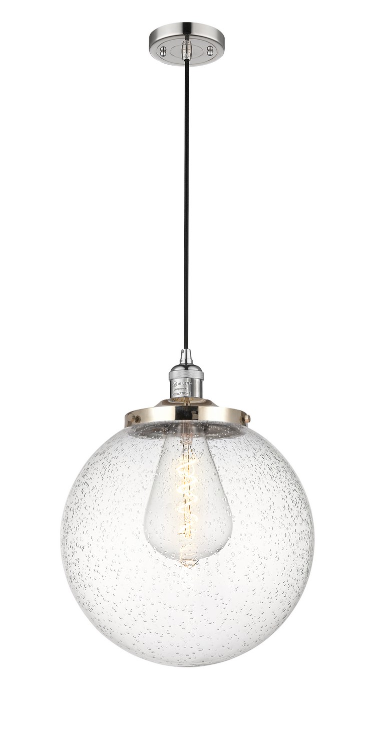 One Light Mini Pendant by Innovations - Franklin Restoration Collection, Polished Nickel Finish - 201C-PN-G204-14