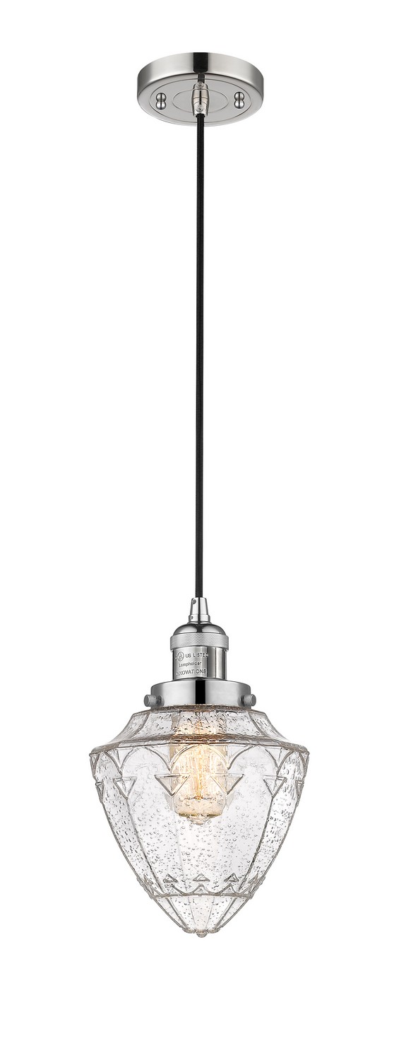 LED Mini Pendant by Innovations - Franklin Restoration Collection, Polished Nickel Finish - 201C-PN-G664-7-LED
