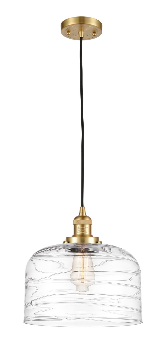 LED Mini Pendant by Innovations - Franklin Restoration Collection, Satin Gold Finish - 201C-SG-G713-L-LED