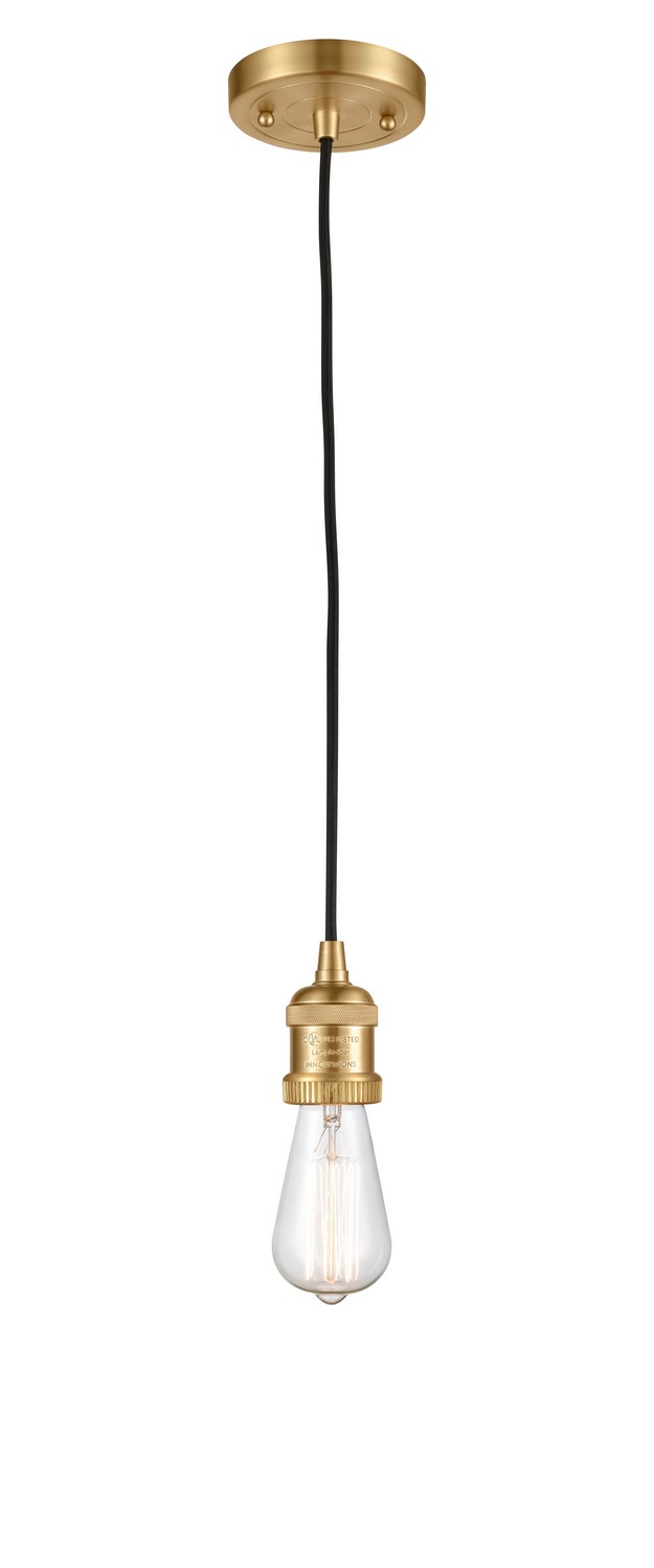 LED Mini Pendant by Innovations - Franklin Restoration Collection, Satin Gold Finish - 201C-SG-LED