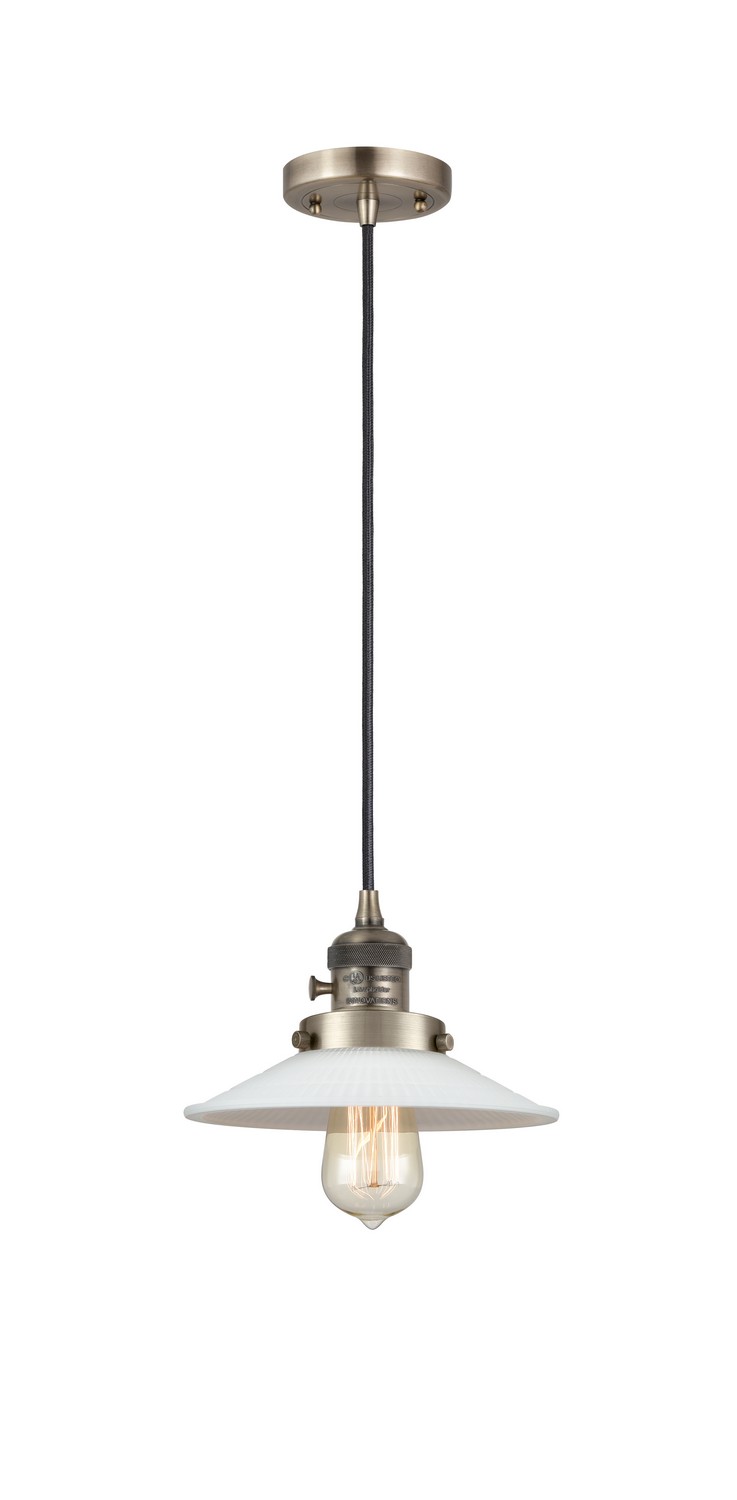 LED Mini Pendant by Innovations - Franklin Restoration Collection, Antique Brass Finish - 201CSW-AB-G1-LED