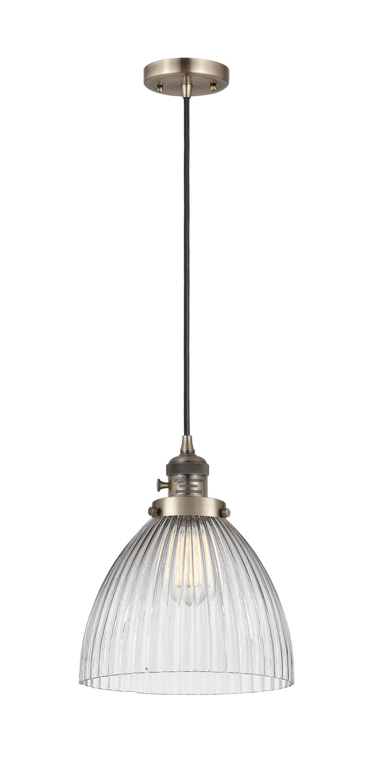 LED Mini Pendant by Innovations - Franklin Restoration Collection, Antique Brass Finish - 201CSW-AB-G222-LED