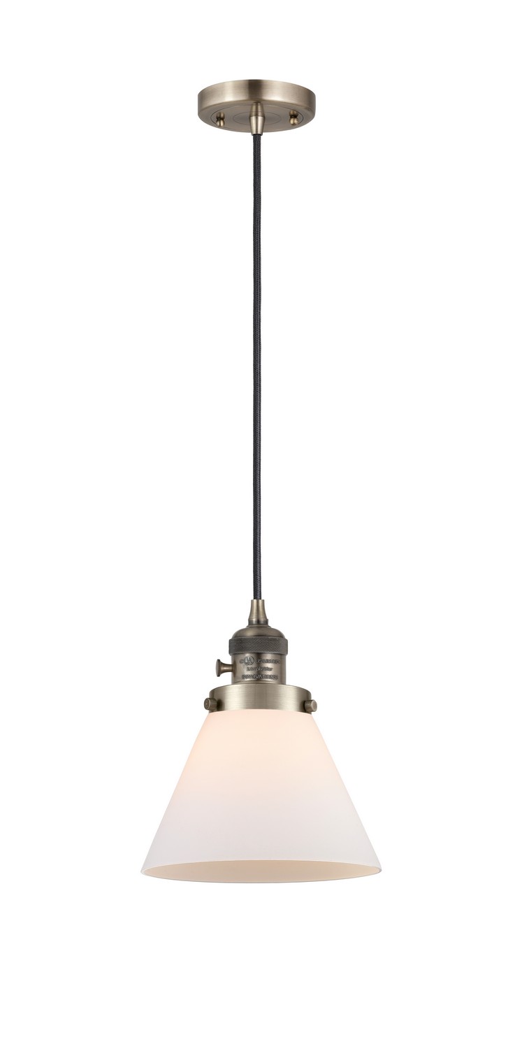 LED Mini Pendant by Innovations - Franklin Restoration Collection, Antique Brass Finish - 201CSW-AB-G41-LED