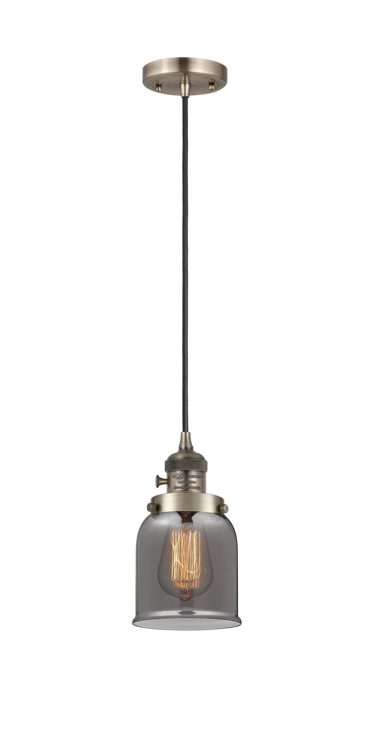 LED Mini Pendant by Innovations - Franklin Restoration Collection, Antique Brass Finish - 201CSW-AB-G53-LED