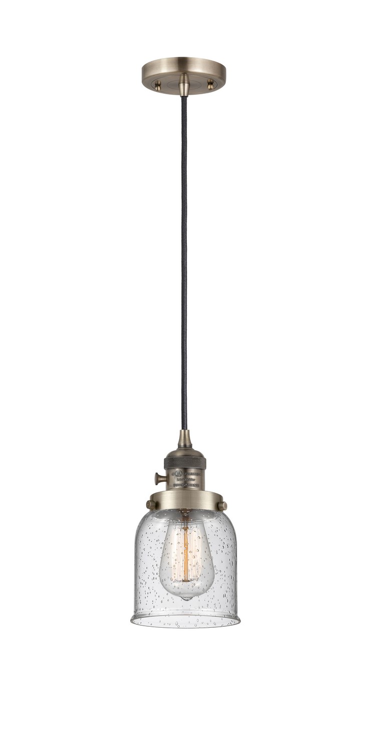 LED Mini Pendant by Innovations - Franklin Restoration Collection, Antique Brass Finish - 201CSW-AB-G54-LED