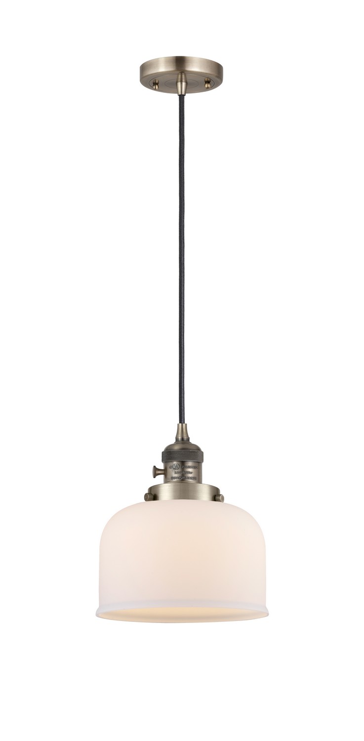 LED Mini Pendant by Innovations - Franklin Restoration Collection, Antique Brass Finish - 201CSW-AB-G71-LED