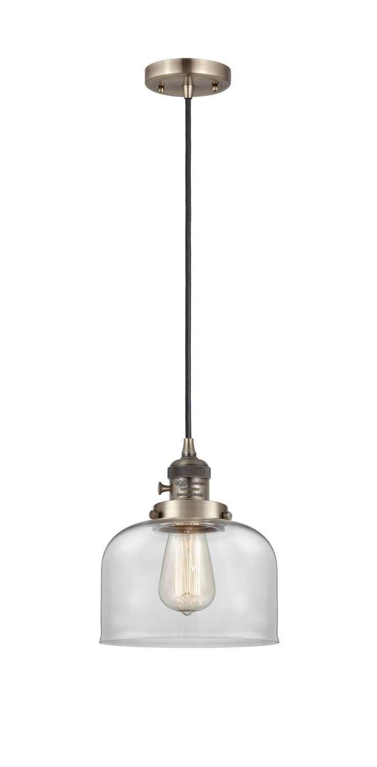 LED Mini Pendant by Innovations - Franklin Restoration Collection, Antique Brass Finish - 201CSW-AB-G72-LED