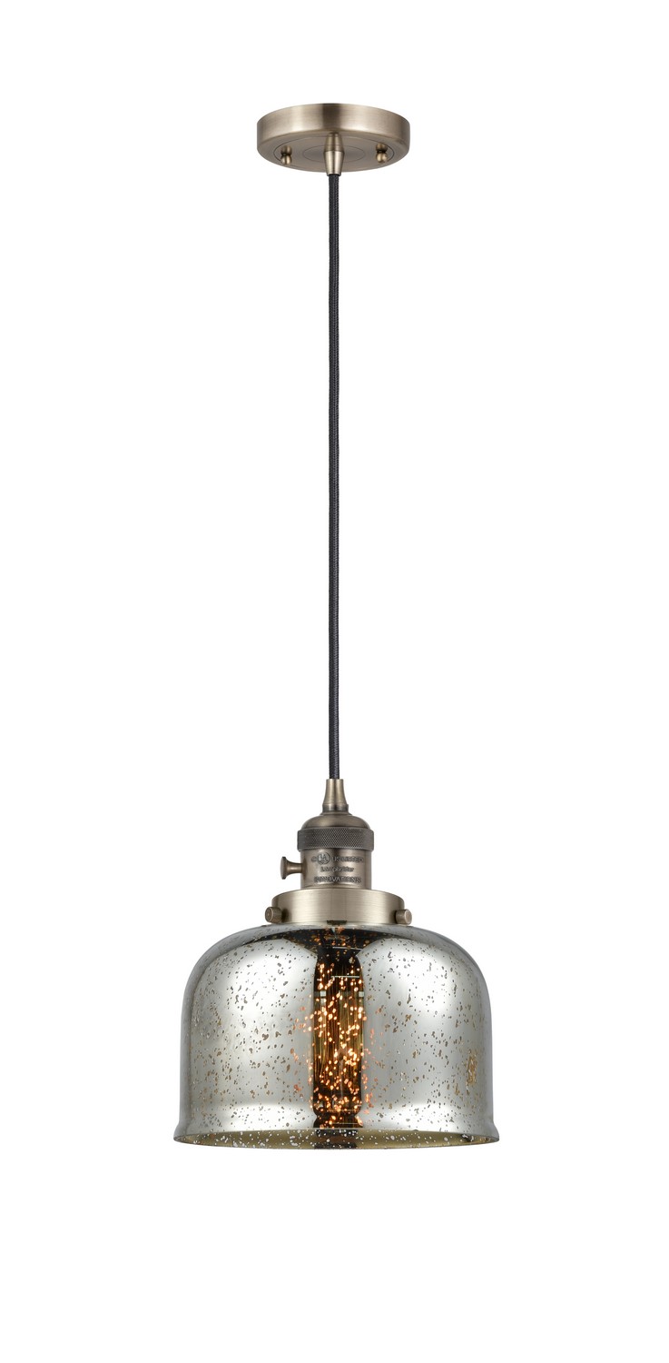 LED Mini Pendant by Innovations - Franklin Restoration Collection, Antique Brass Finish - 201CSW-AB-G78-LED