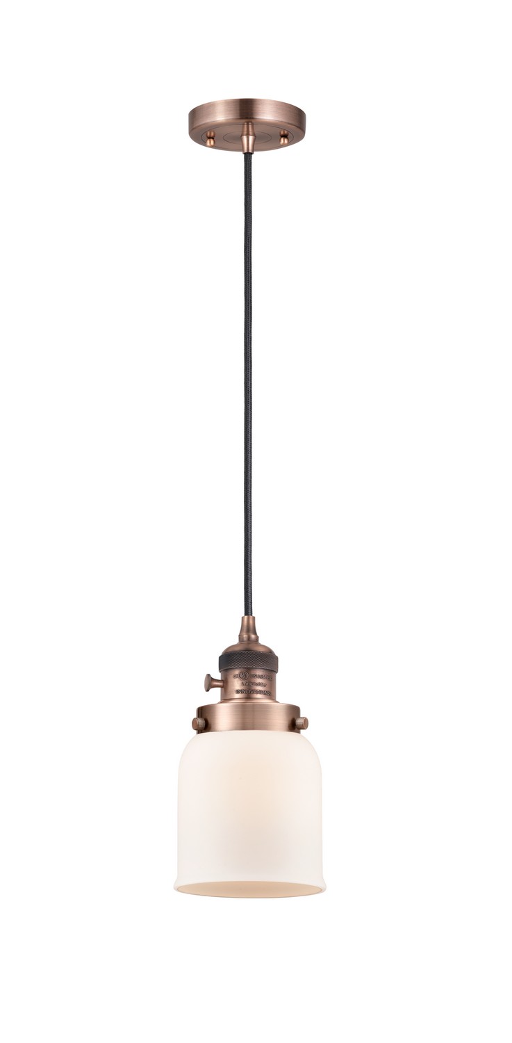 LED Mini Pendant by Innovations - Franklin Restoration Collection, Antique Copper Finish - 201CSW-AC-G51-LED