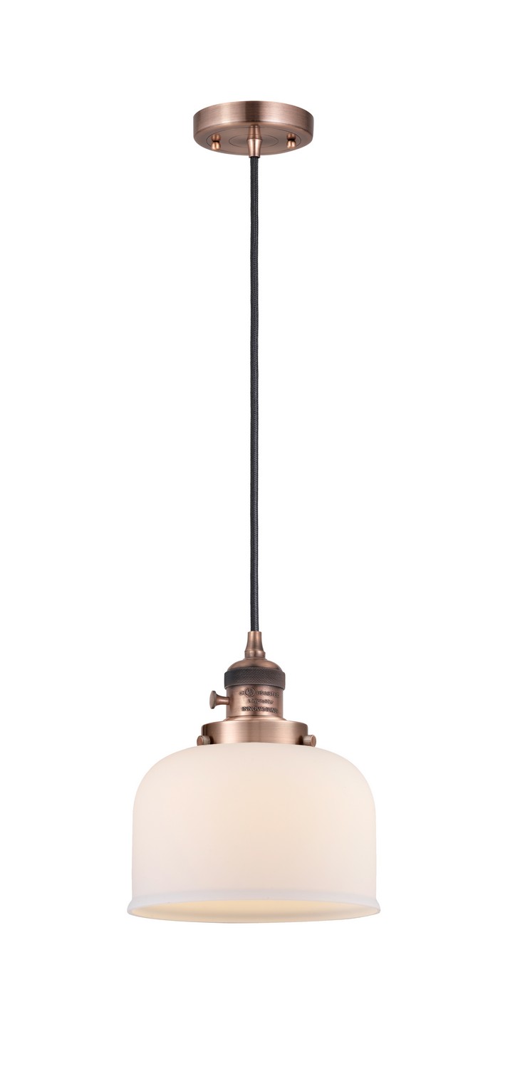 LED Mini Pendant by Innovations - Franklin Restoration Collection, Antique Copper Finish - 201CSW-AC-G71-LED