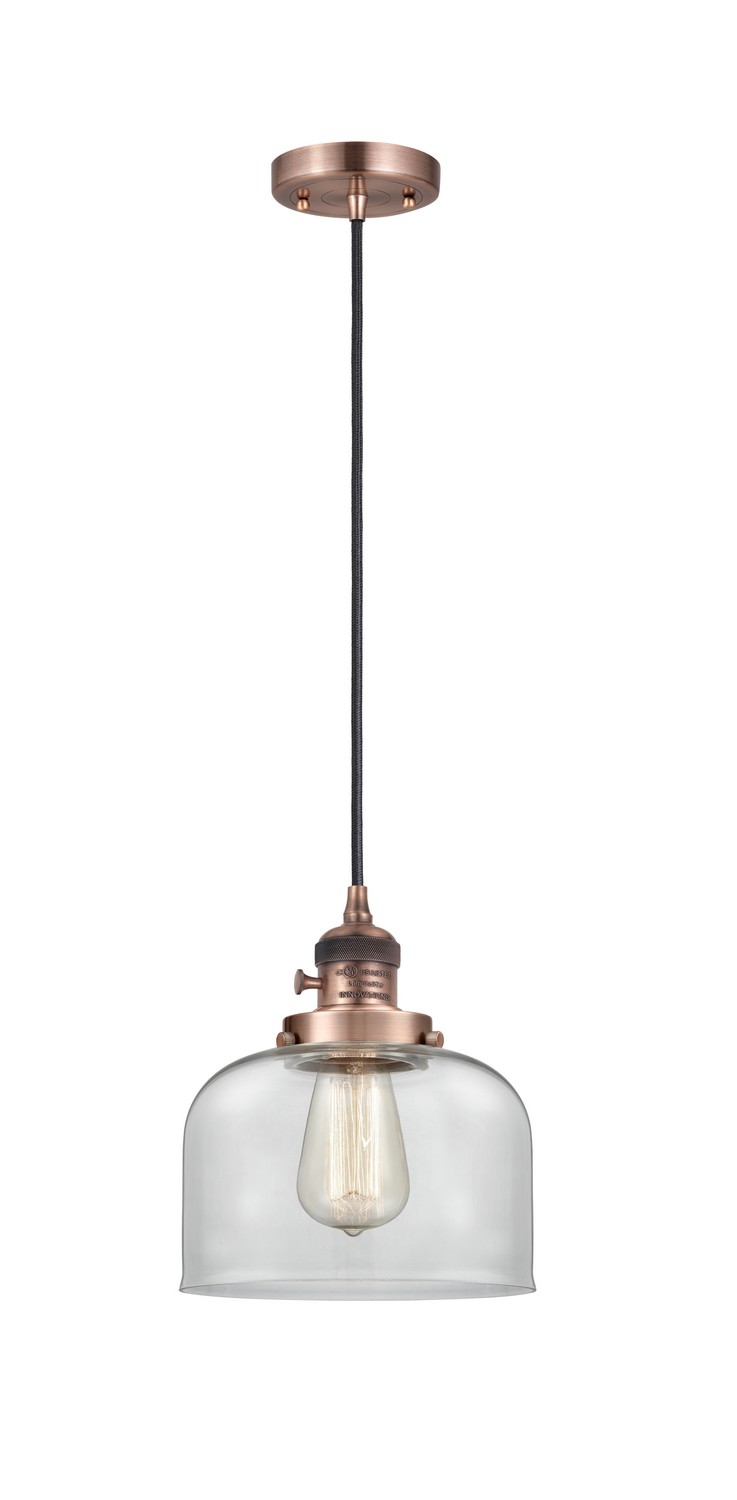 LED Mini Pendant by Innovations - Franklin Restoration Collection, Antique Copper Finish - 201CSW-AC-G72-LED