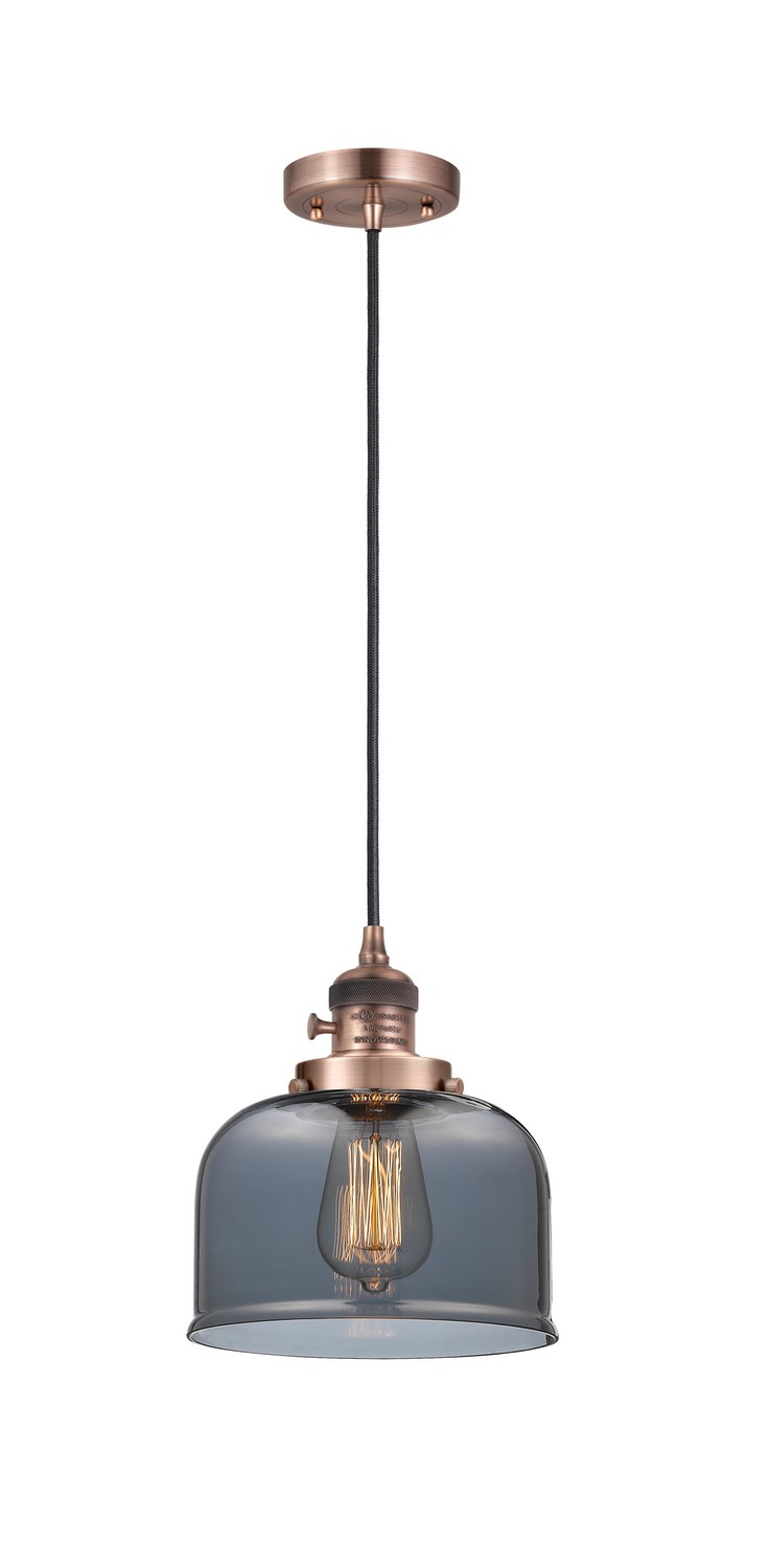 LED Mini Pendant by Innovations - Franklin Restoration Collection, Antique Copper Finish - 201CSW-AC-G73-LED