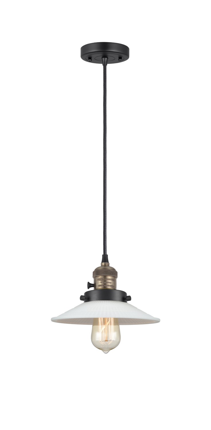 LED Mini Pendant by Innovations - Franklin Restoration Collection, Black Antique Brass Finish - 201CSW-BAB-G1-LED