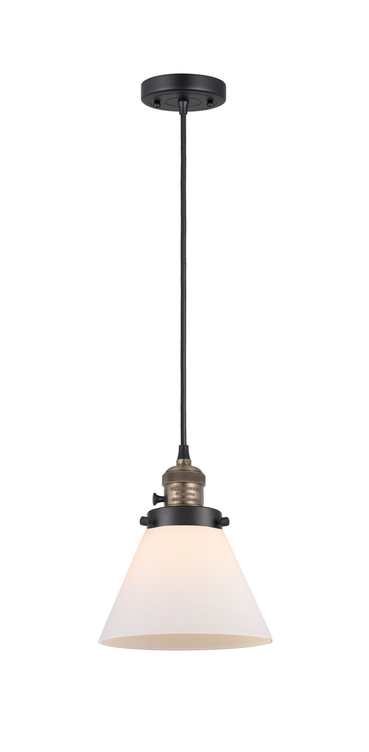 LED Mini Pendant by Innovations - Franklin Restoration Collection, Black Antique Brass Finish - 201CSW-BAB-G41-LED