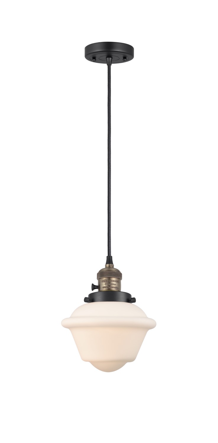 LED Mini Pendant by Innovations - Franklin Restoration Collection, Black Antique Brass Finish - 201CSW-BAB-G531-LED
