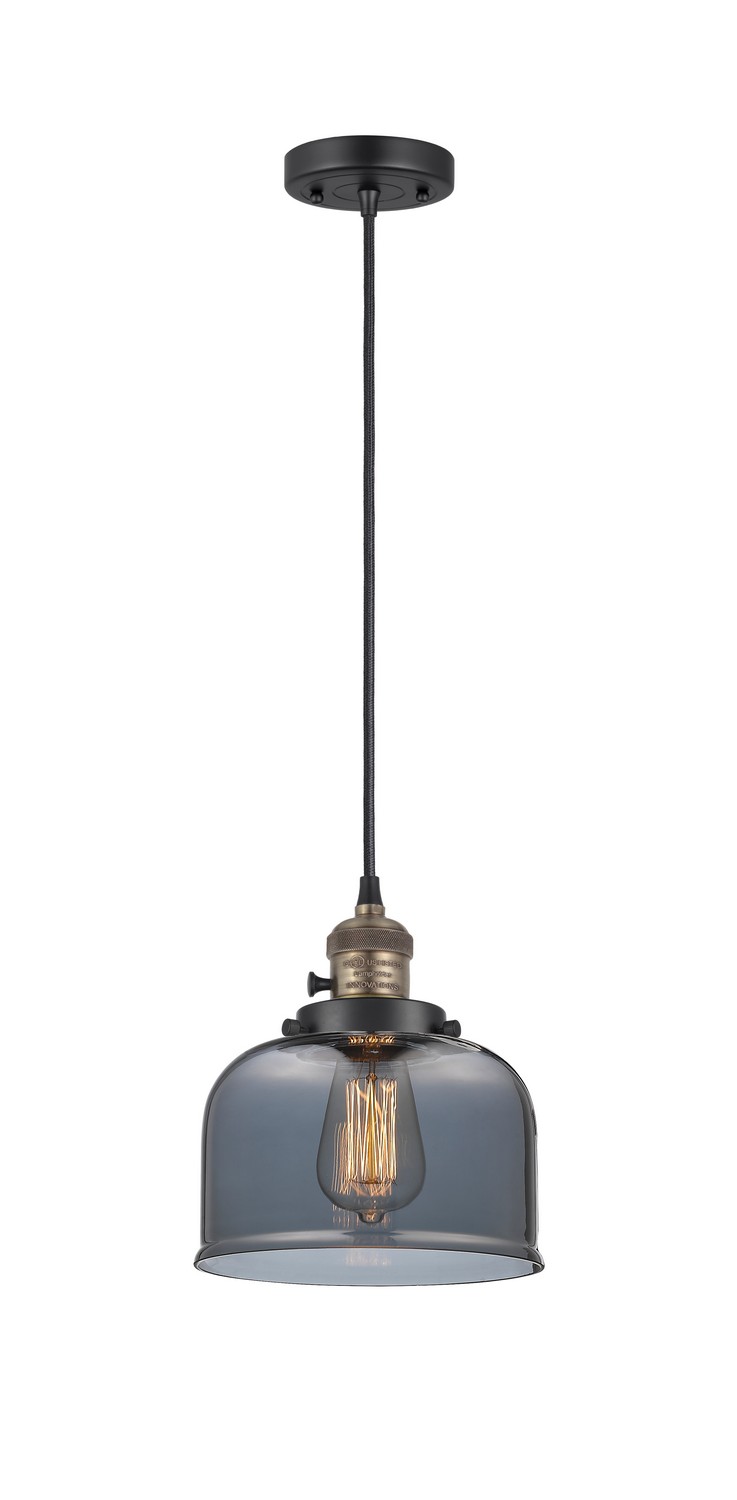 LED Mini Pendant by Innovations - Franklin Restoration Collection, Black Antique Brass Finish - 201CSW-BAB-G73-LED