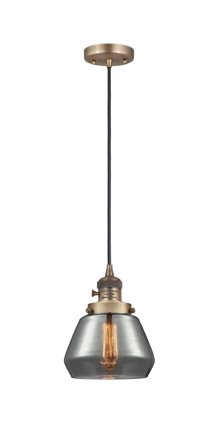 LED Mini Pendant by Innovations - Franklin Restoration Collection, Brushed Brass Finish - 201CSW-BB-G173-LED