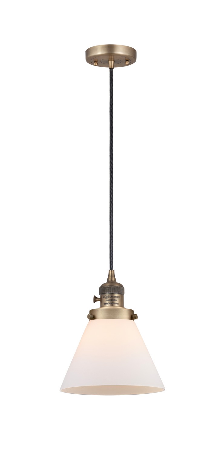 LED Mini Pendant by Innovations - Franklin Restoration Collection, Brushed Brass Finish - 201CSW-BB-G41-LED
