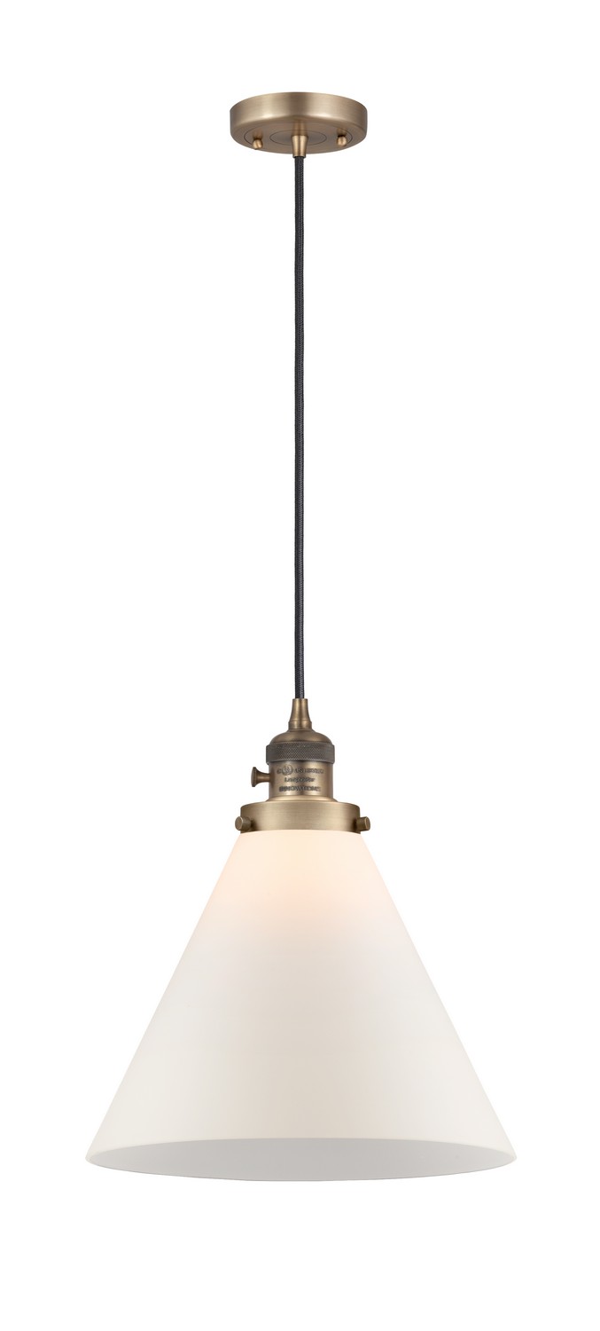 LED Mini Pendant by Innovations - Franklin Restoration Collection, Brushed Brass Finish - 201CSW-BB-G41-L-LED