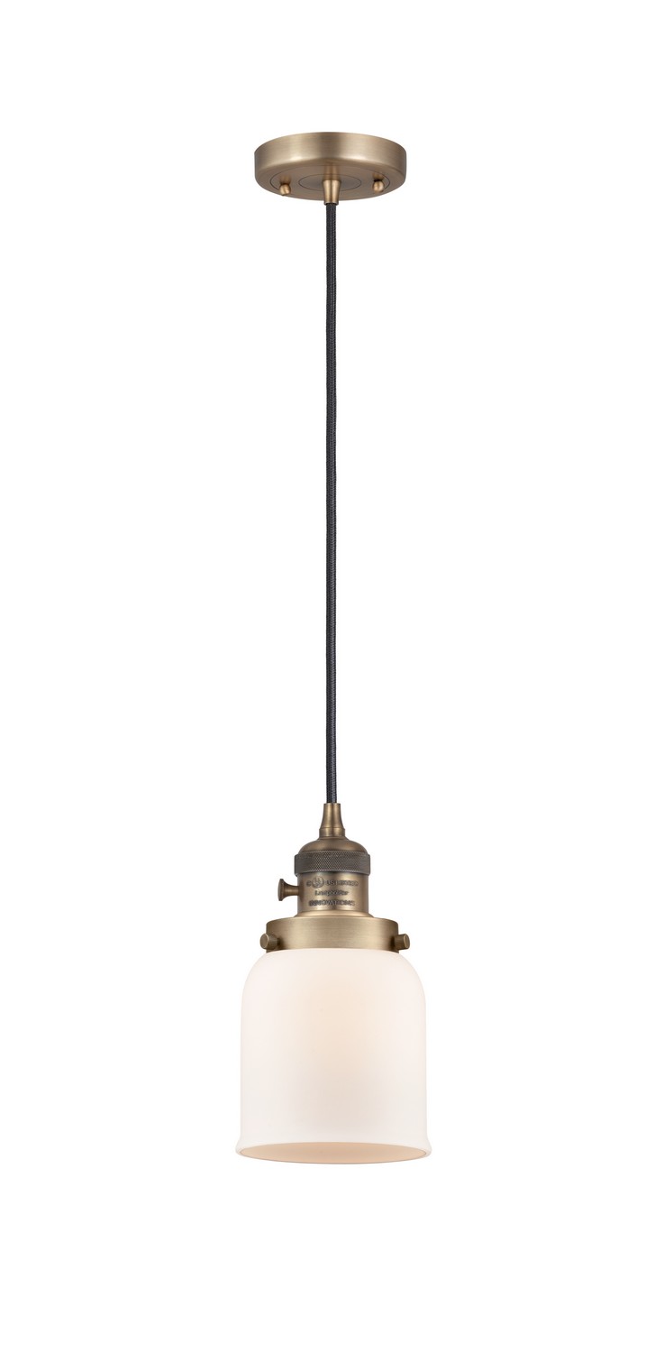 LED Mini Pendant by Innovations - Franklin Restoration Collection, Brushed Brass Finish - 201CSW-BB-G51-LED